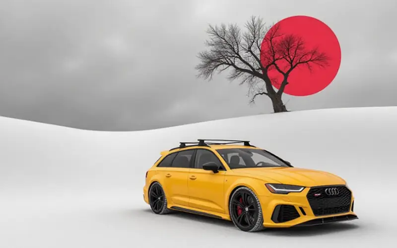 Publicité concept pour une voiture créée avec l’IA